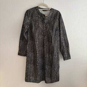 Marimekko Vintage Black/White Long Sleeve Mini Trista Dress